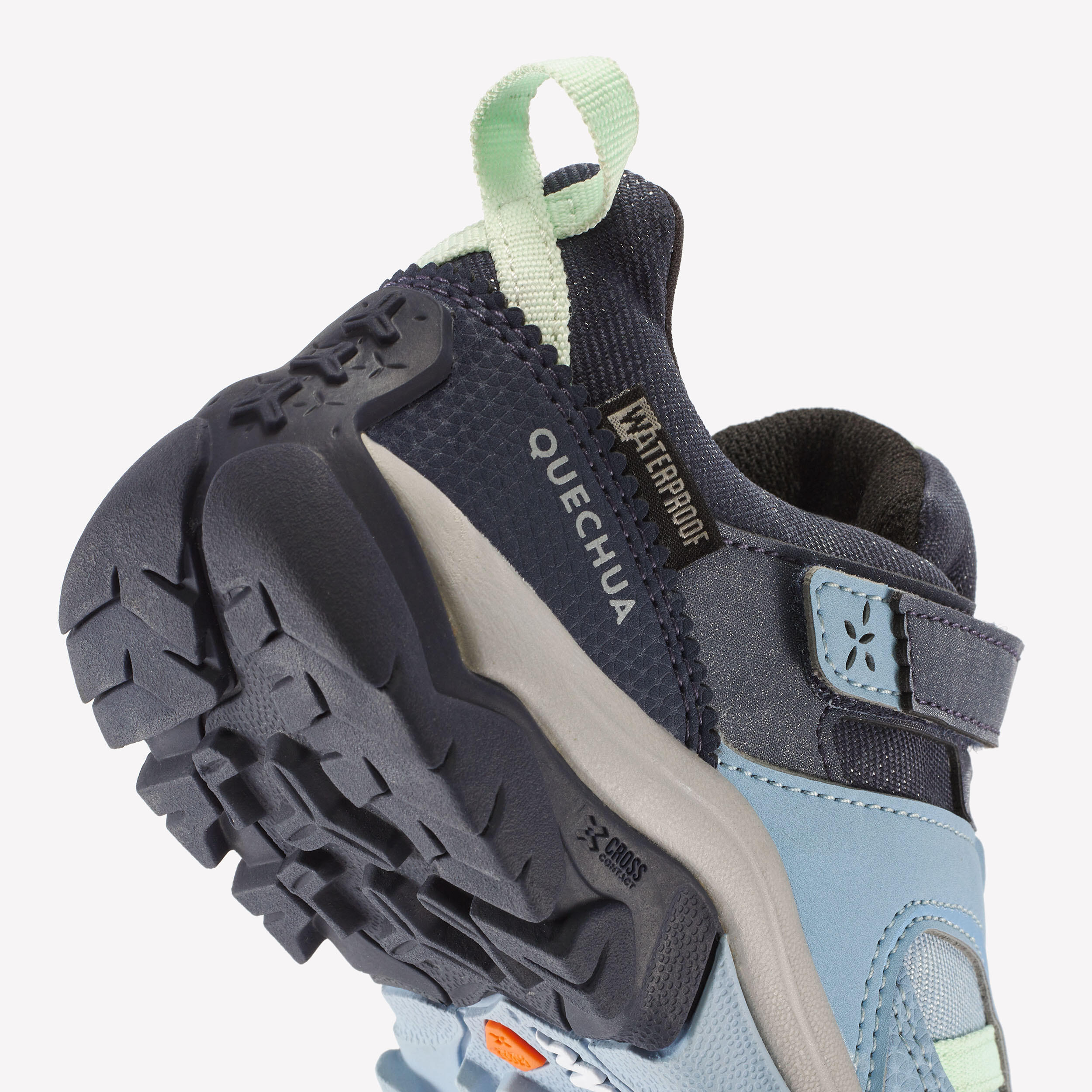 Children's Waterproof Hiking Boots - CROSSROCK light blue - 28–34 7/10