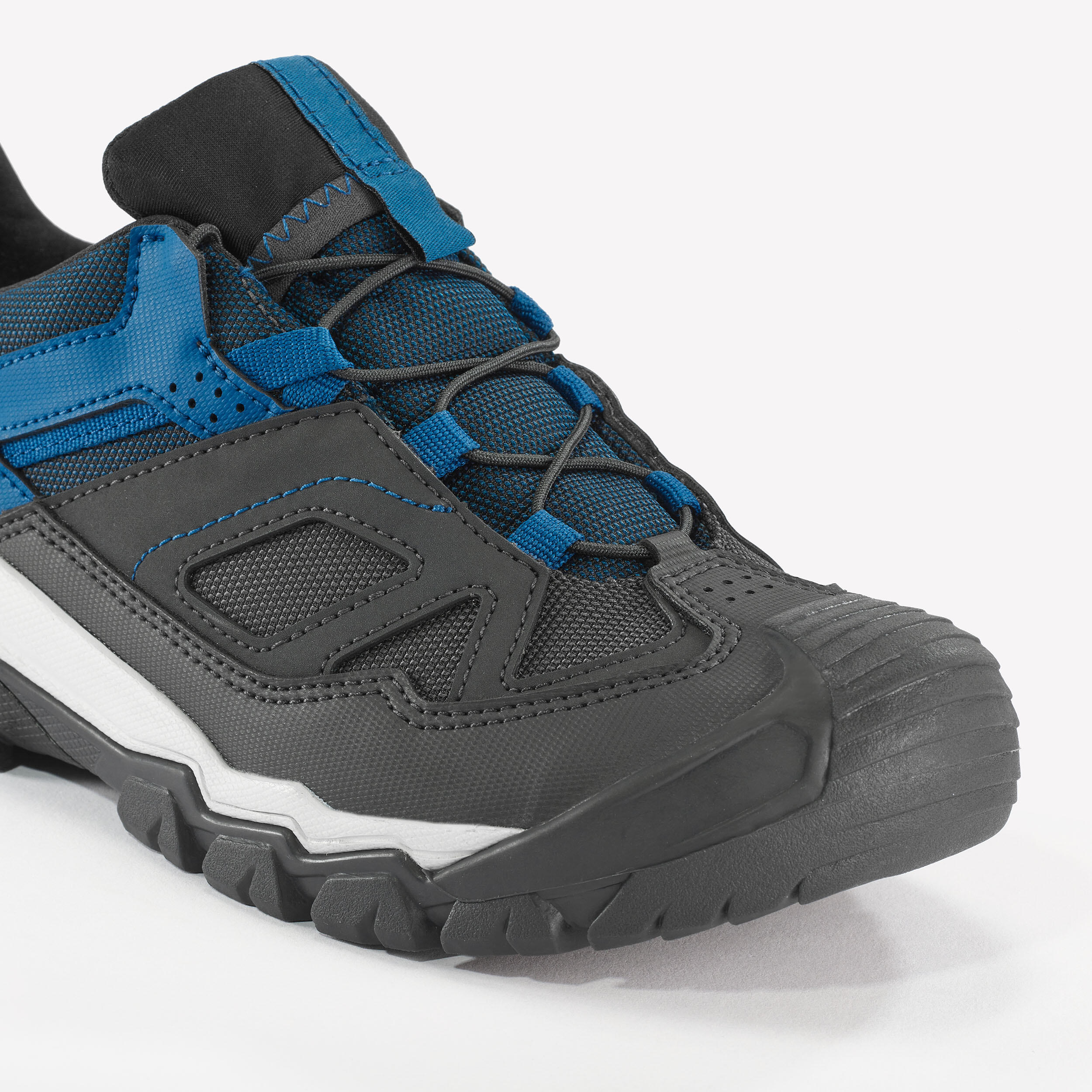 Kids’ Waterproof Lace-up Hiking Shoes - CROSSROCK UK size 2.5 - 5 - Blue 8/10