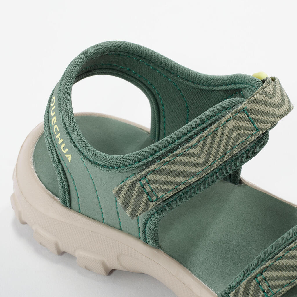Sandales de randonnée enfant  -NH100 KID kaki - 24 AU 31