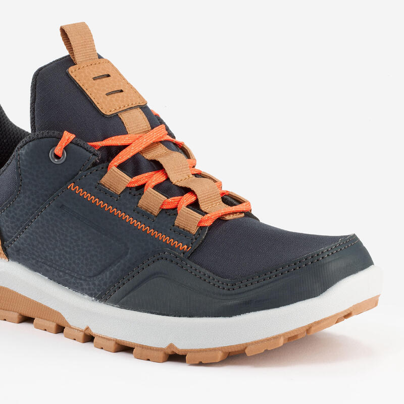 Lage wandelschoenen met veters voor kinderen NH500 low blauw 35 tot 38