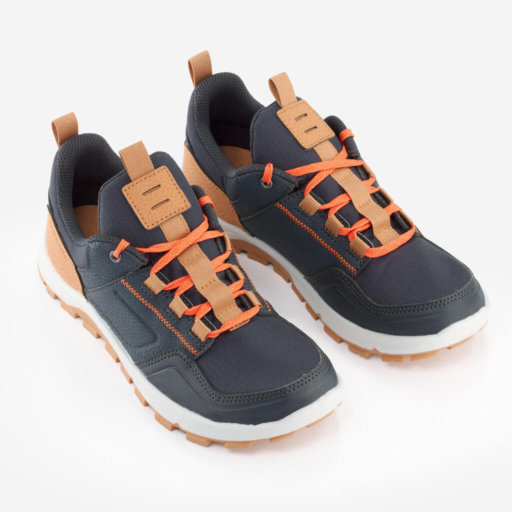 Chaussures de randonnée enfant basses avec lacet - NH500 LOW BLEU - 35 AU 38