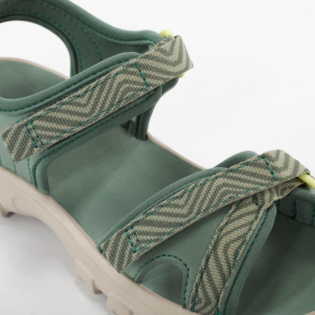 Sandales de randonnée enfant  -NH100 KID kaki - 24 AU 31