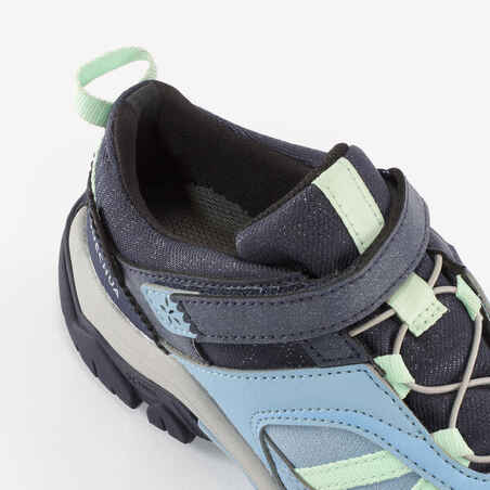 Vaikiški vandeniui atsparūs žygių batai „Crossrock“, 27–34 dydžio, mėlyni