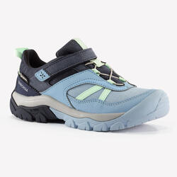 Chaussures imperméables de randonnée enfant -CROSSROCK bleu clair - 28 AU 34