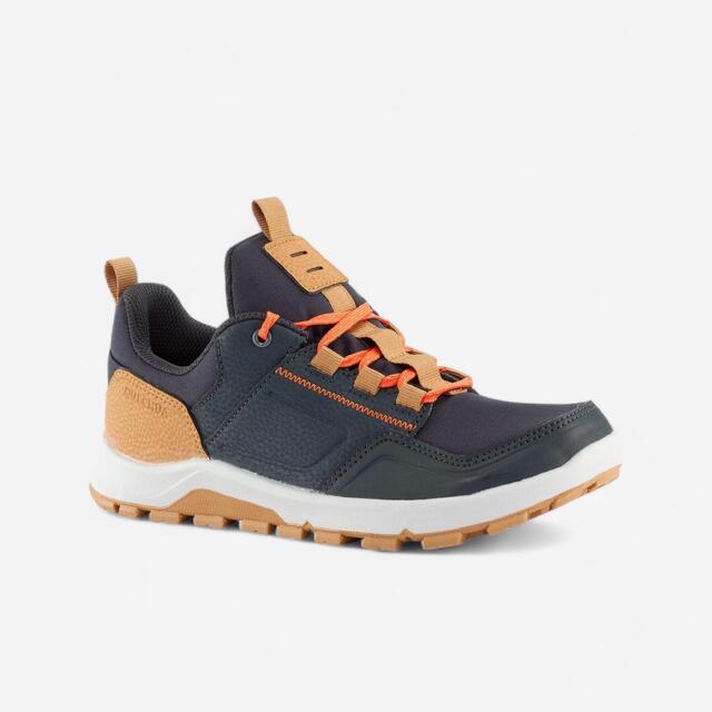 Wanderschuhe Kinder Gr.35–38 wasserabweisend mit Schnürung Wandern - NH500 grau