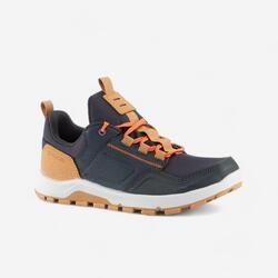 Chaussures de randonnée à lacets déperlantes 35 au 38 enfant, NH500 beige