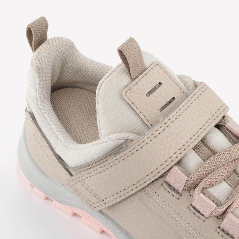 Chaussures de randonnée enfant avec scratch - NH500 LOW LIN/ROSE - 28 AU 34