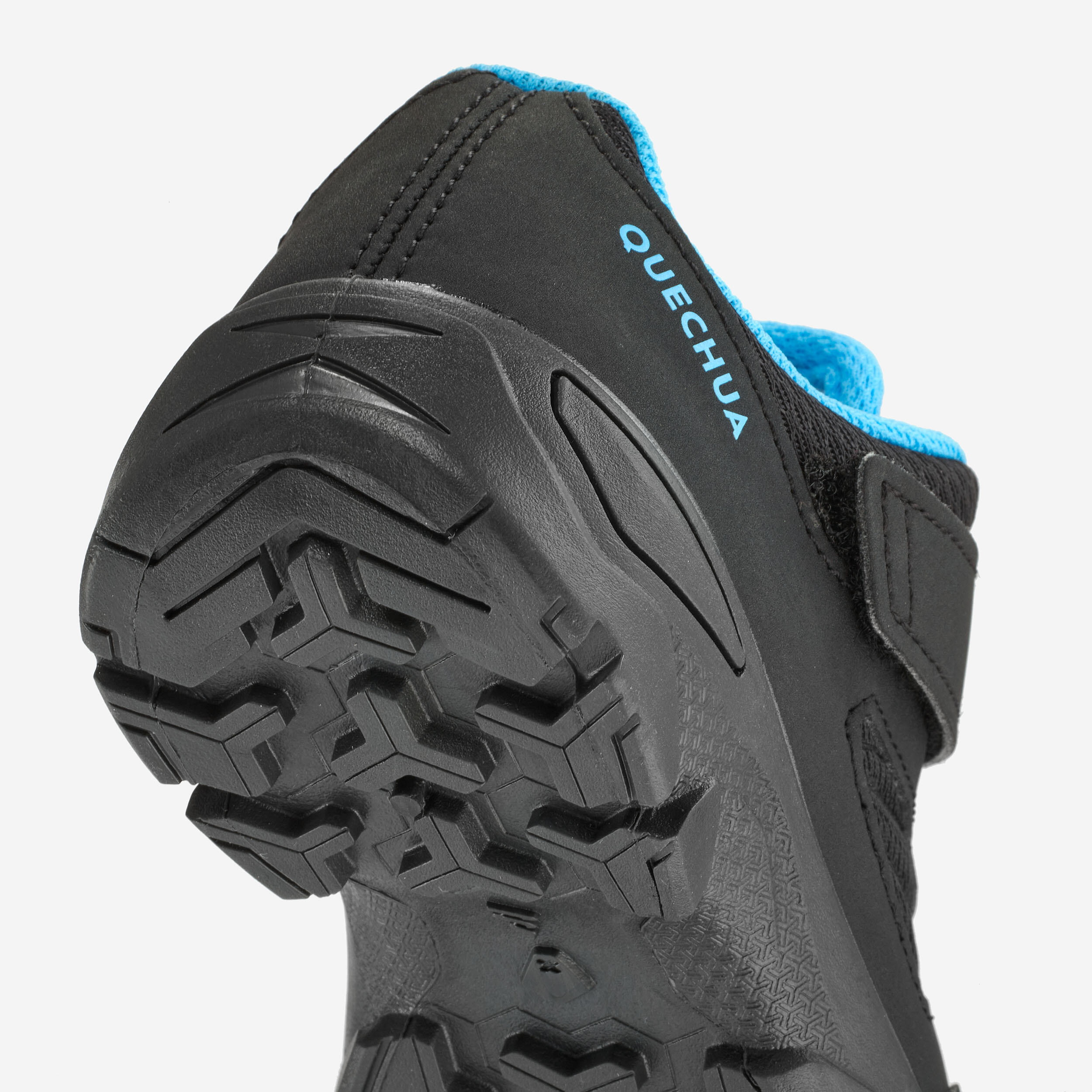 Kids' Velcro hiking shoes  NH100 black - 24 to 34  6/8
