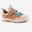 Chaussures de randonnée enfant avec scratch - NH500 LOW MARRON/BLEU - 28 AU 34