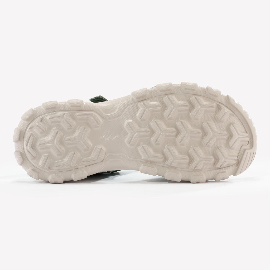 Sandales de randonnée enfant  -NH100 KID kaki - 24 AU 31