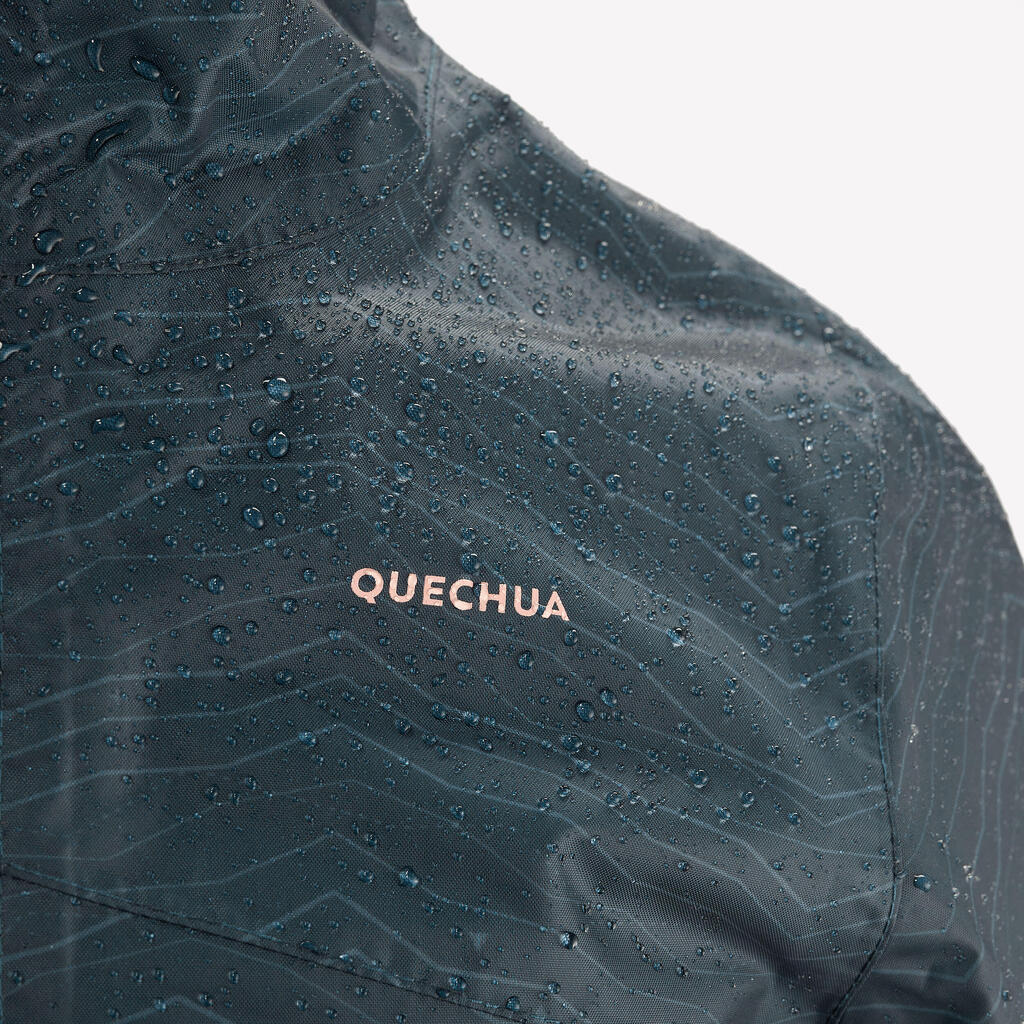 Chamarra impermeable de senderismo con cierre para niños de 7-15 años MH100