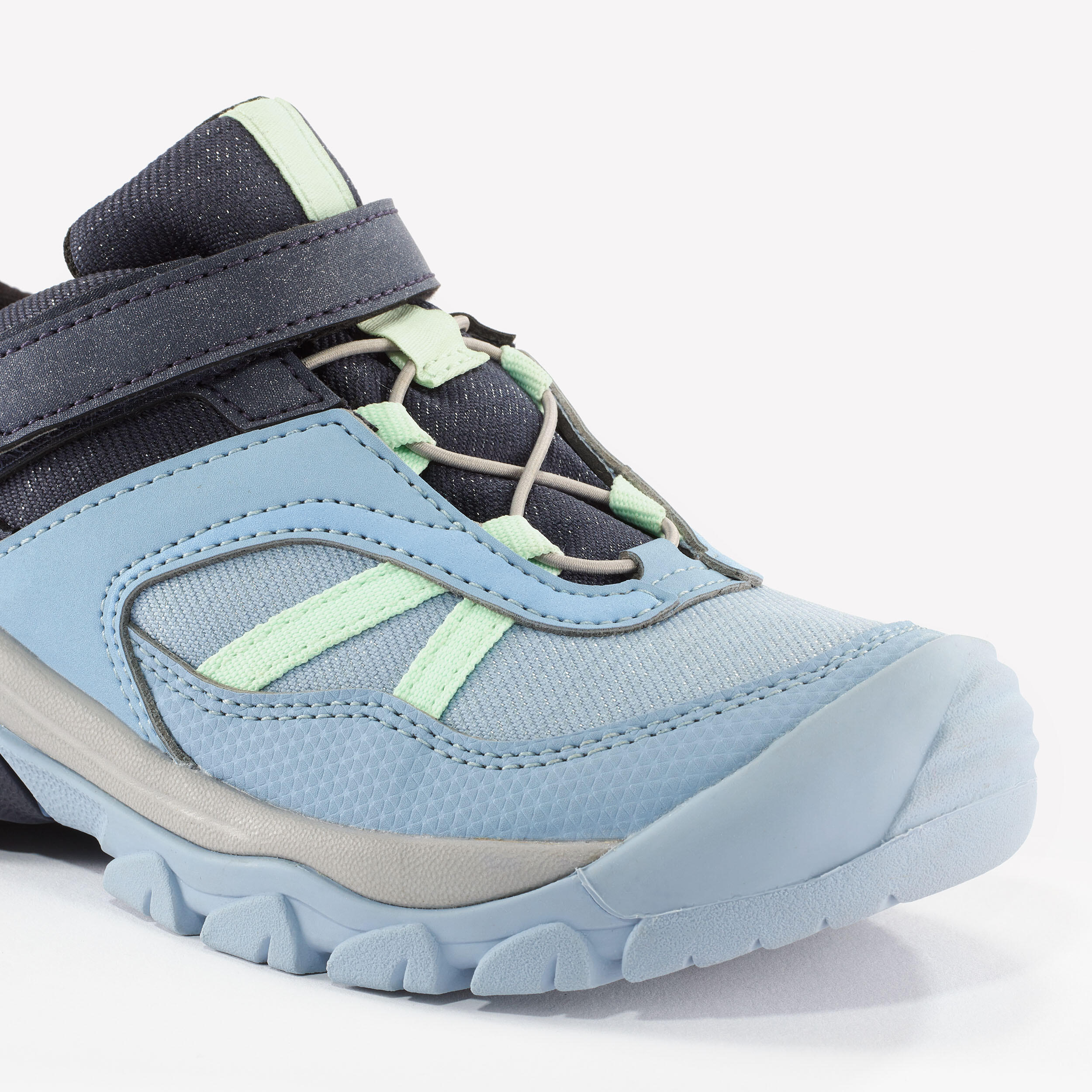 Children's Waterproof Hiking Boots - CROSSROCK light blue - 28–34 9/10