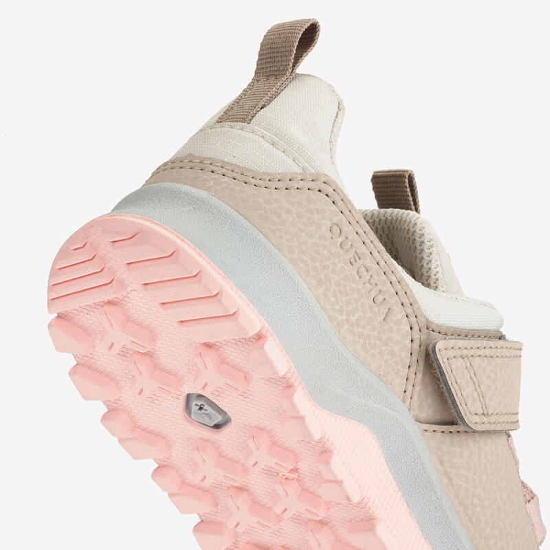 Chaussures de randonnée enfant avec scratch - NH500 LOW LIN/ROSE - 28 AU 34