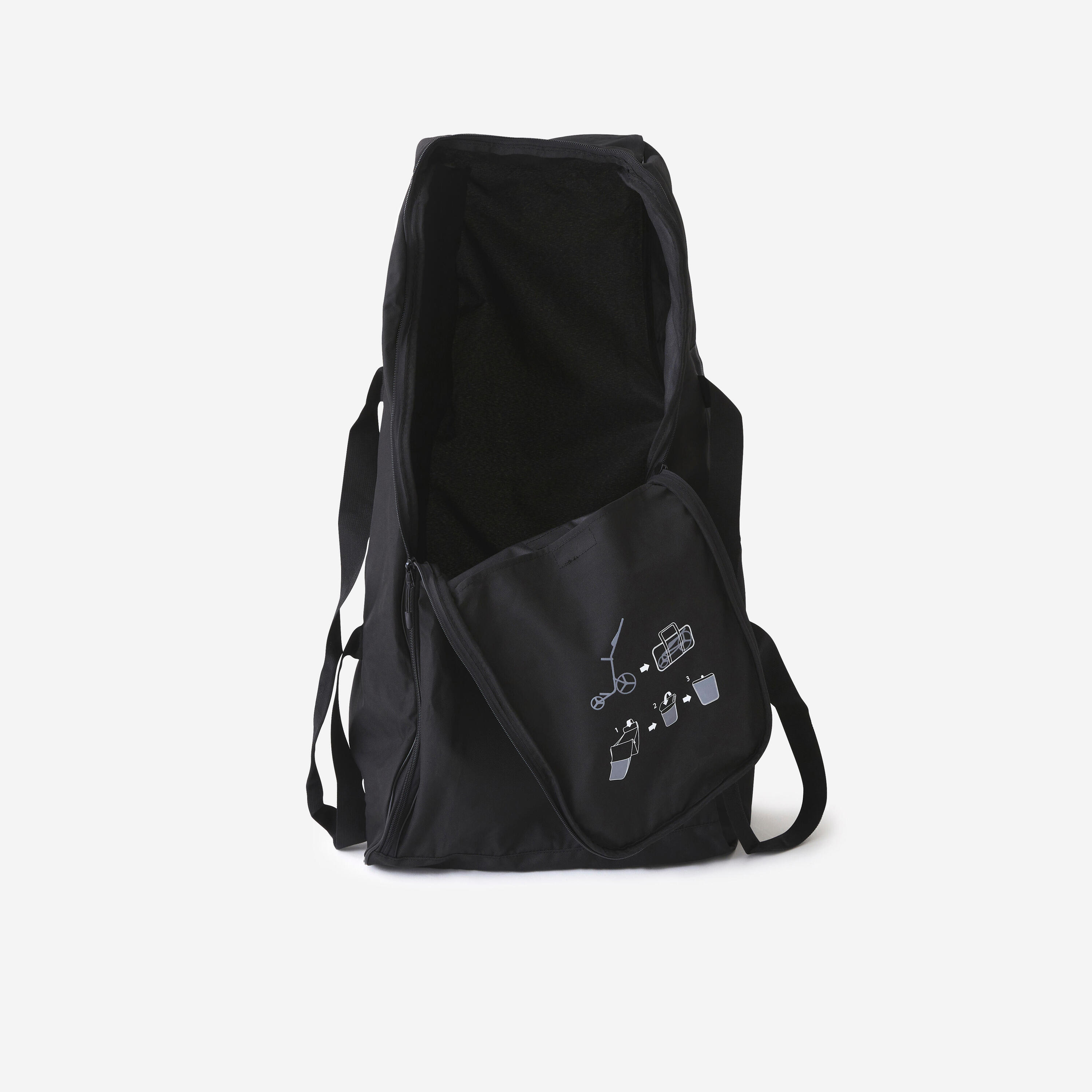 FUNDA DE CARRITO GOLF CON CREMALLERA NEGRA - INESIS 5/5