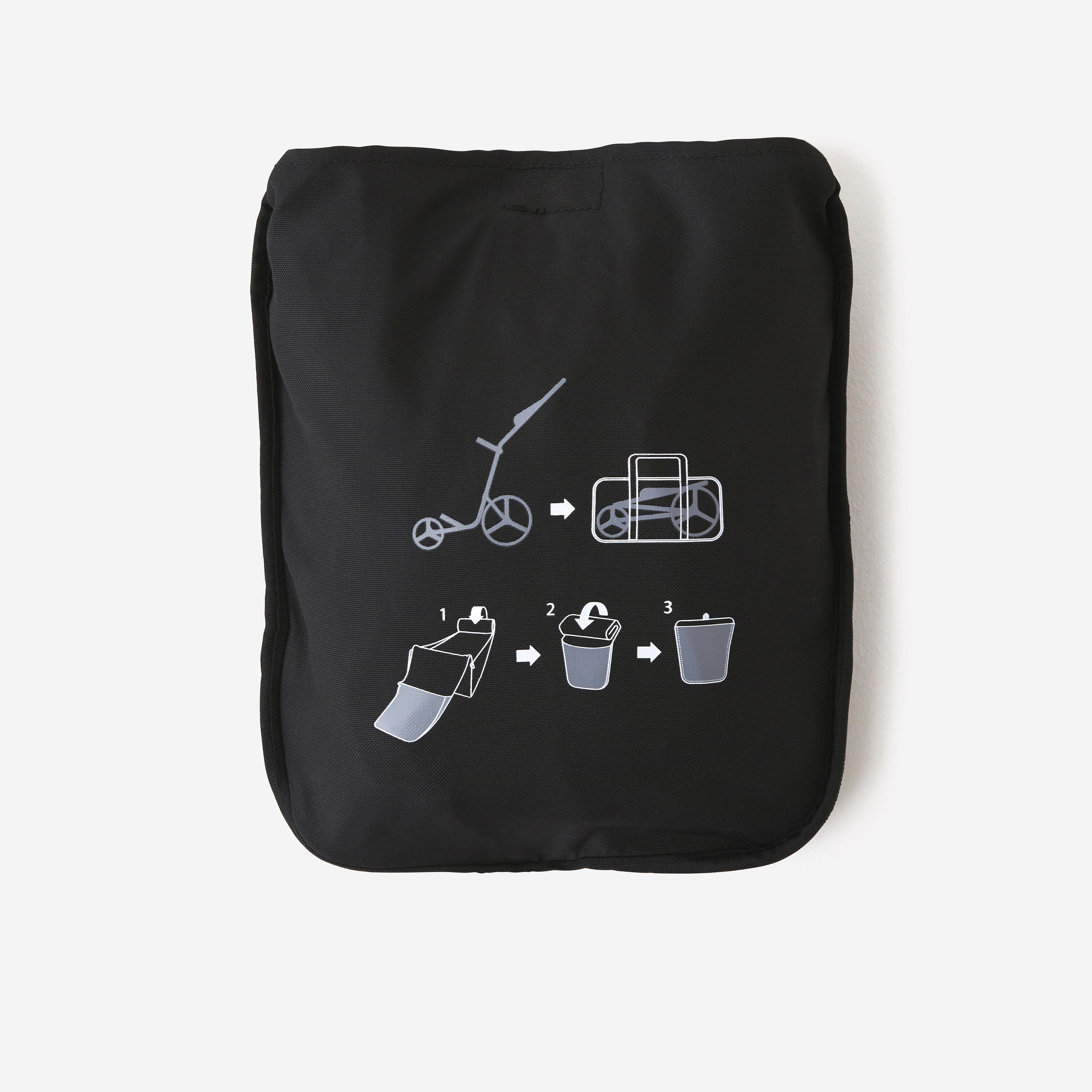 FUNDA DE CARRITO GOLF CON CREMALLERA NEGRA - INESIS 3/5