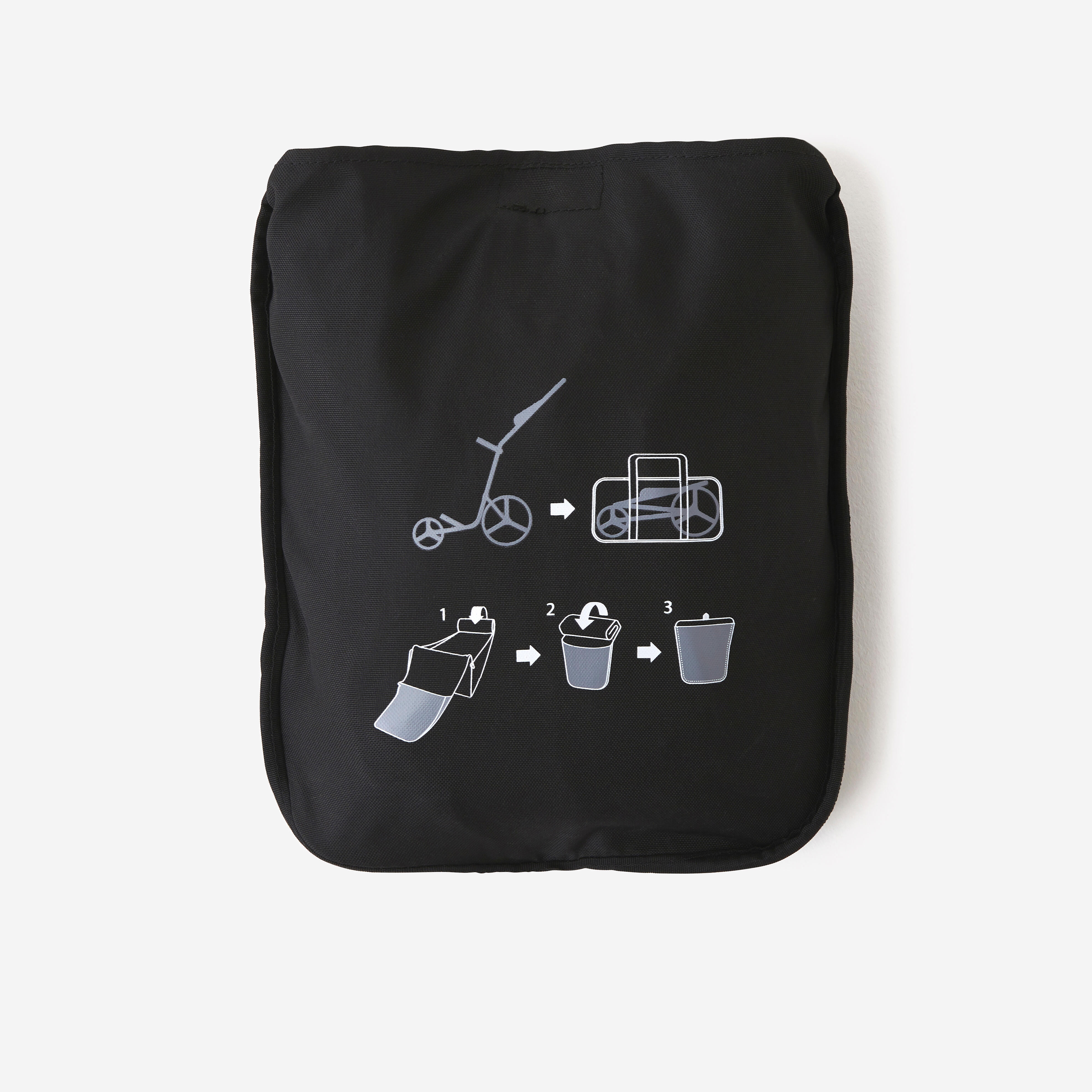 Trolley Cover with Zip Black - Inesis