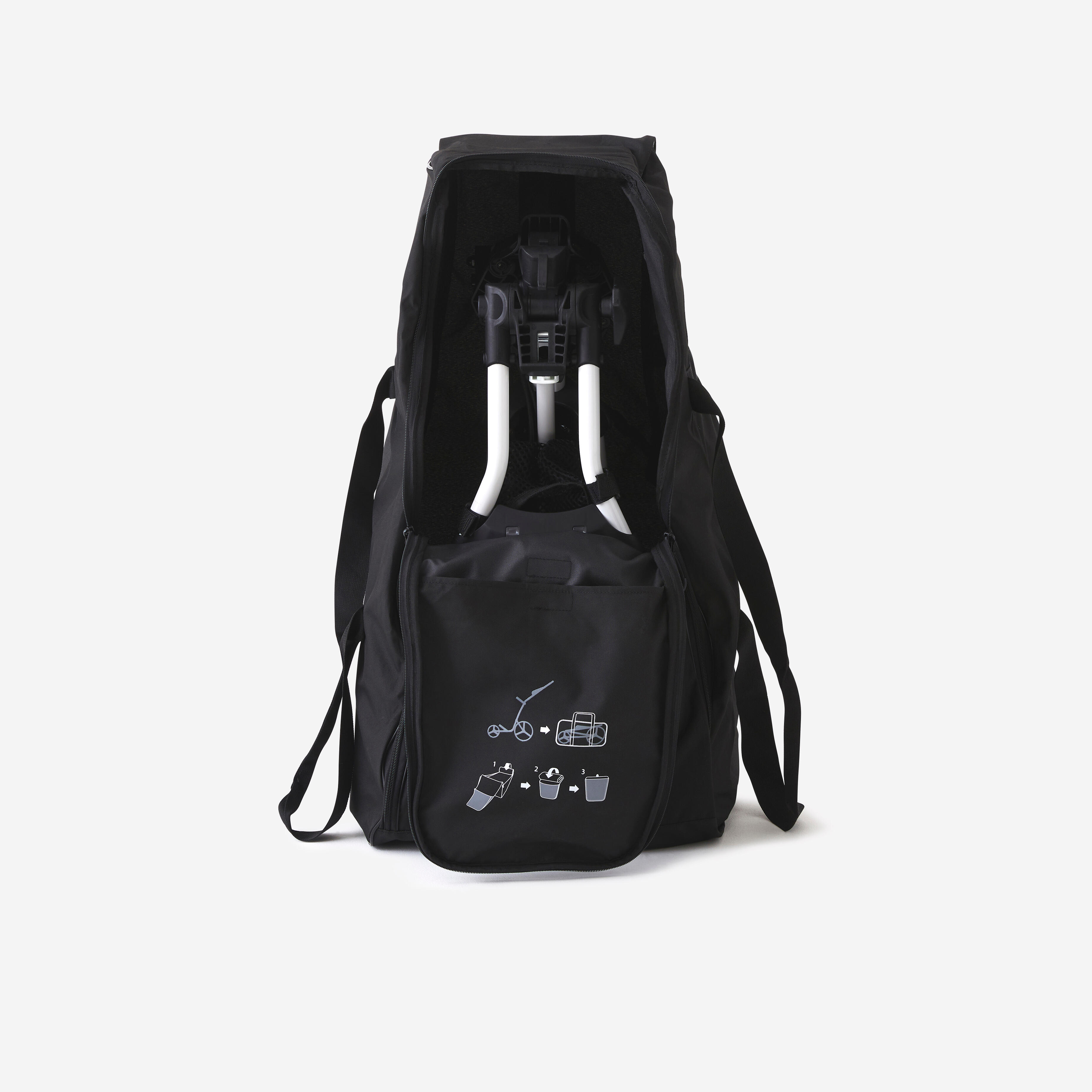 Inesis - Housse Chariot Golf Zip Noire - Inesis - Sac De Voyage - Golf - Noir - Taille Unique - Decathlon