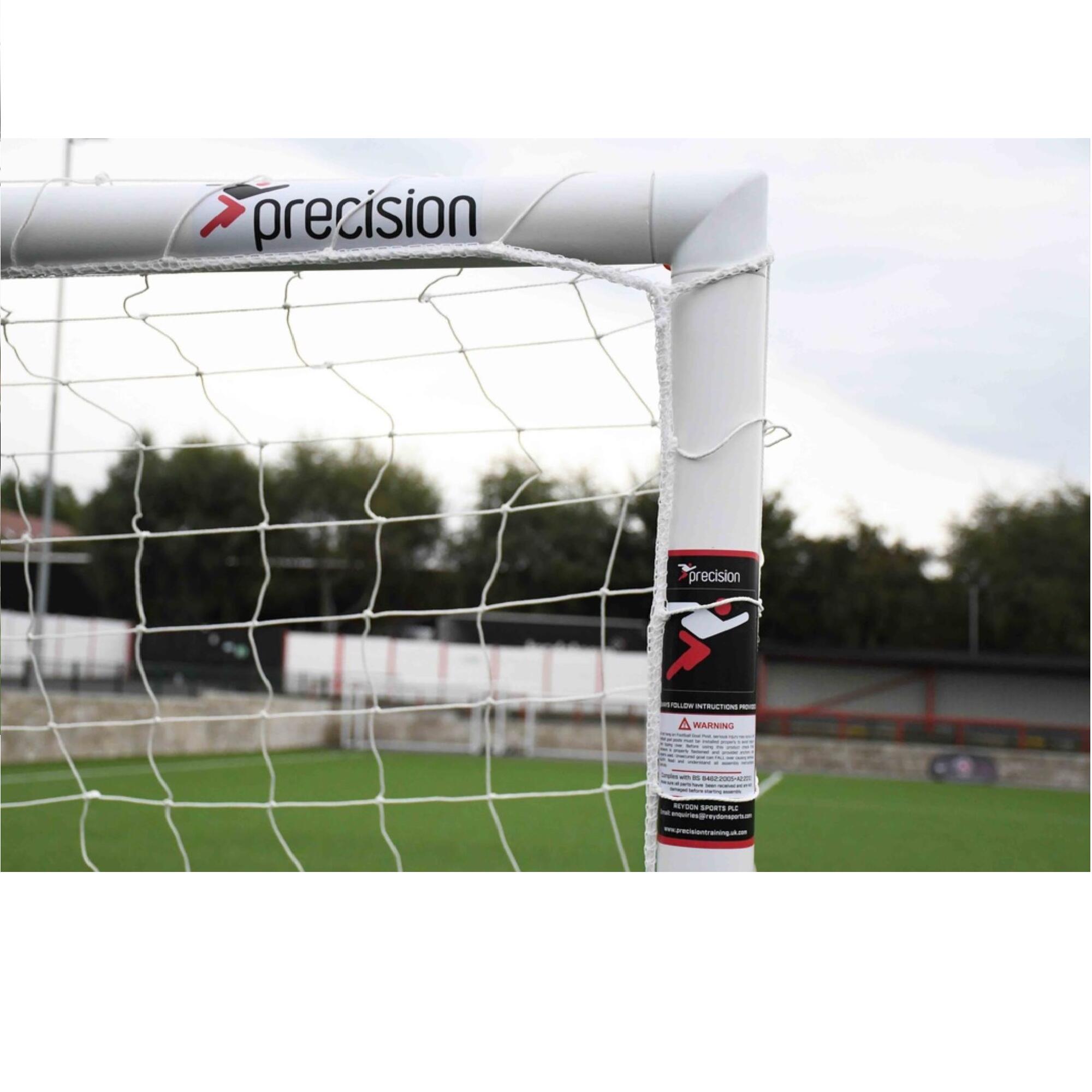 Precision Match Goal Posts 12' x 4' (BS 8462 approved) - White Colour 2/3