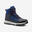 Scarpe calde da trekking uomo SH500 MOUNTAIN impermeabili blu