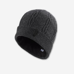 Bonnet de ski torsade laine adulte - gris