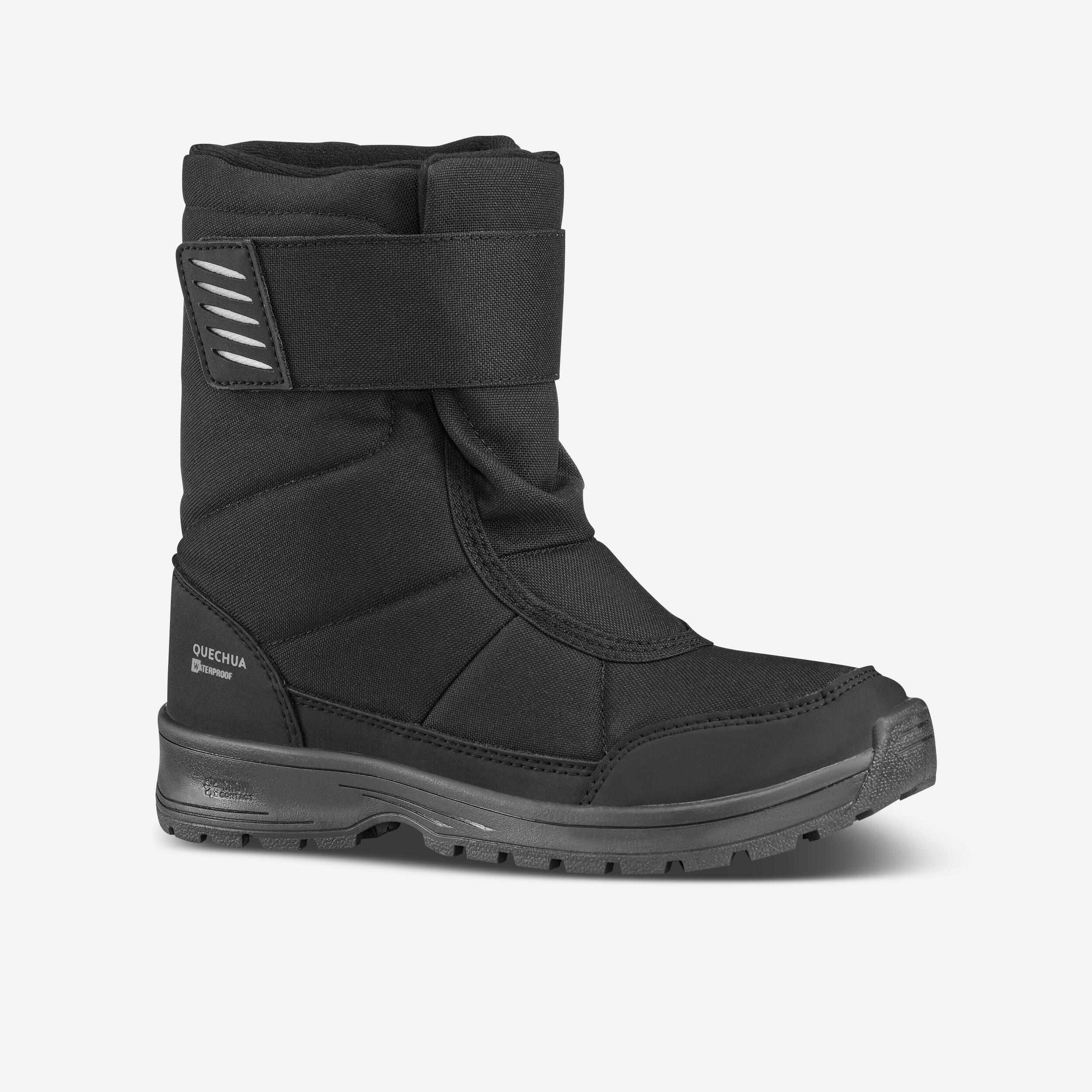 Kids’ warm waterproof snow hiking boots SH100 - Velcro Size 7 - 5.5  1/7