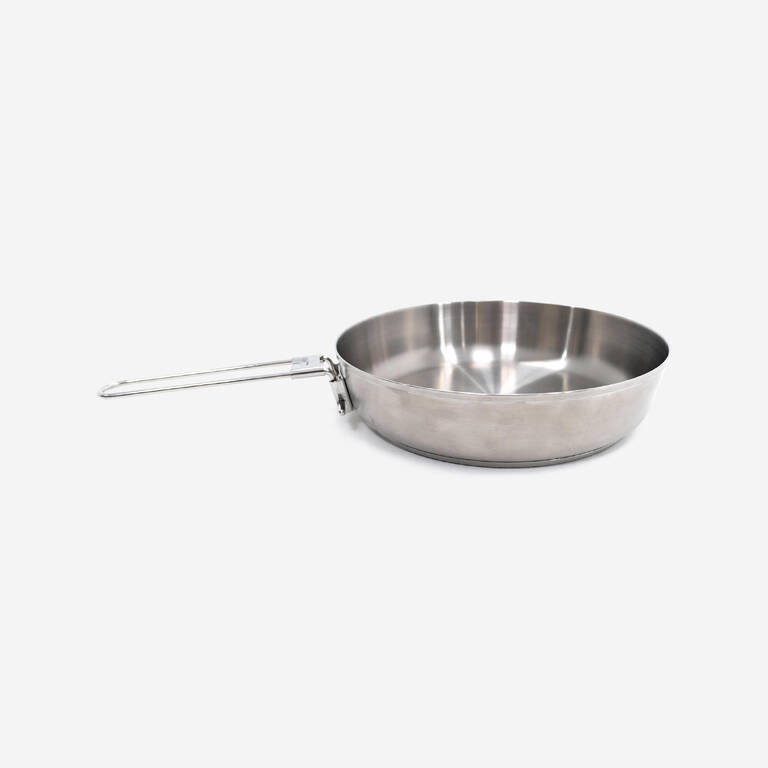 Hiker's camp frying pan MH100 stainless steel with two-layer bottom (0.9L)