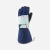 Modre in rožnate smučarske rokavice 550 za otroke