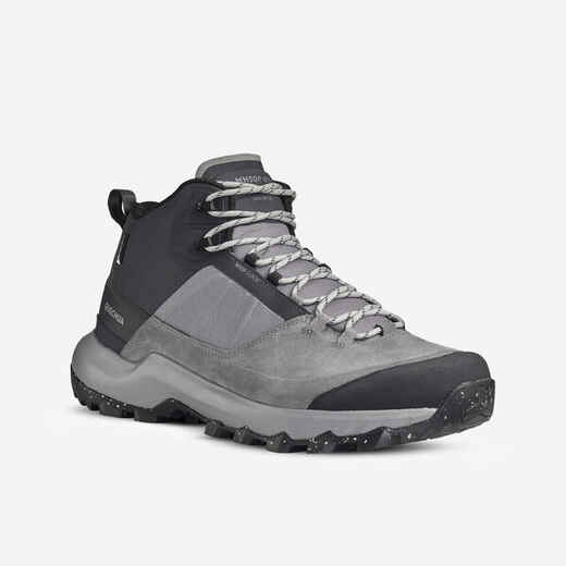 
      Men's waterproof mountain hiking shoes - MH500 Mid - Grey
  