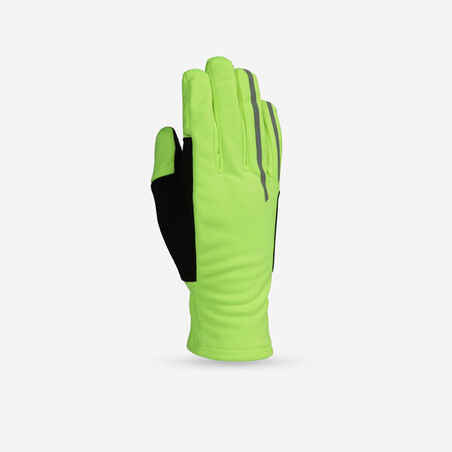 GUANTES BICI 500 INVIERNO FLUO