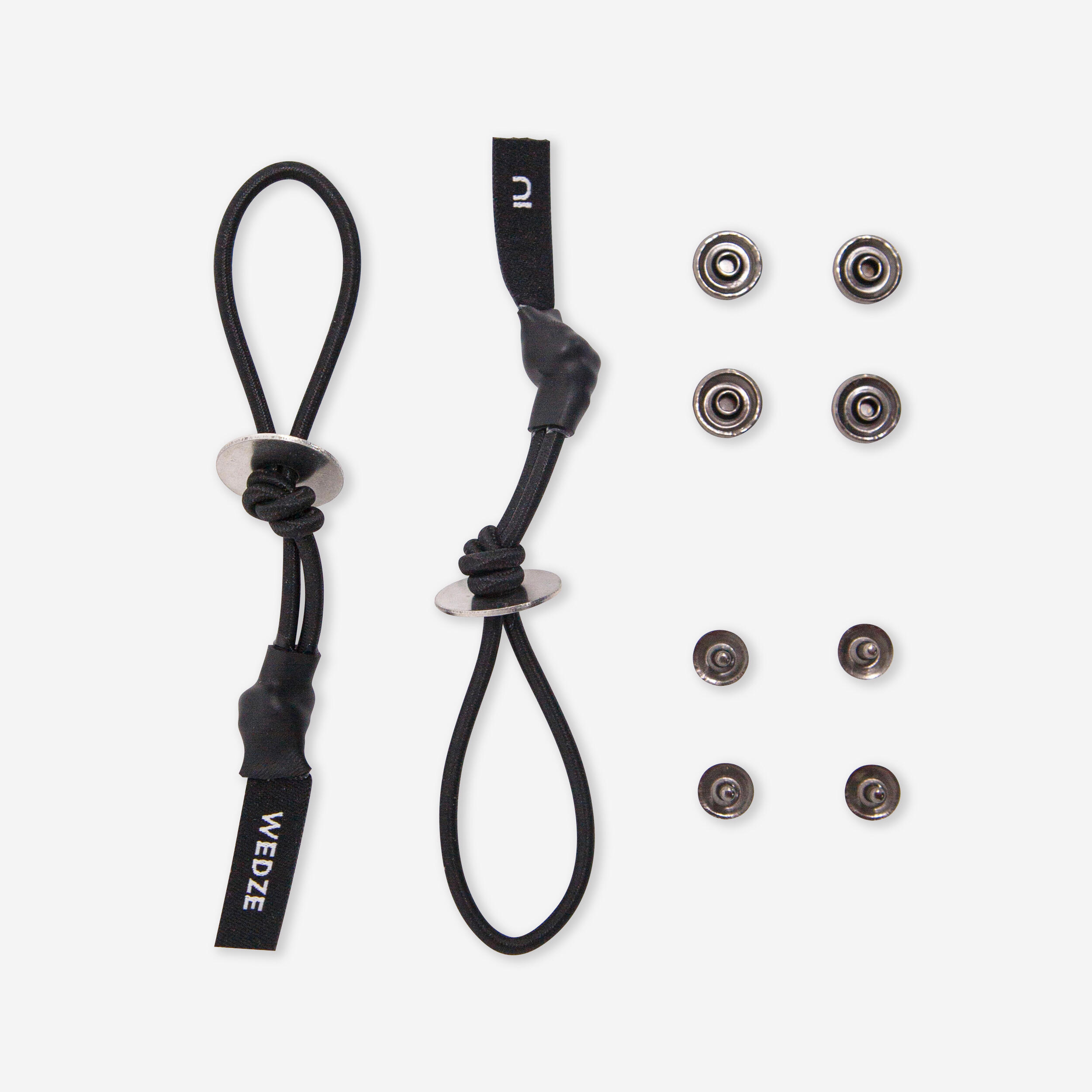 Fixação elástica para peles de skis de caminhada para skis com entalhe