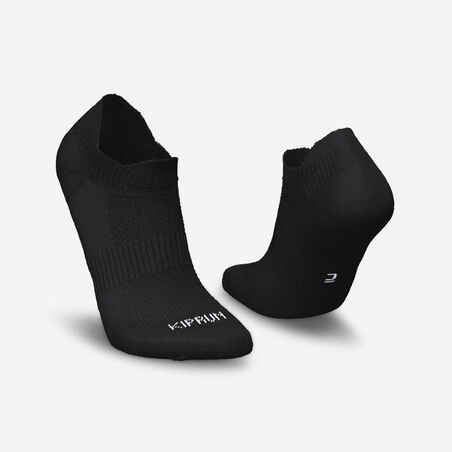 Calcetines Running RUN500 Negros Invisibles Ecodiseño x2