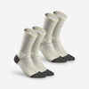 Ψηλές Κάλτσες Πεζοπορίας Hike 500 X2 - Μπεζ