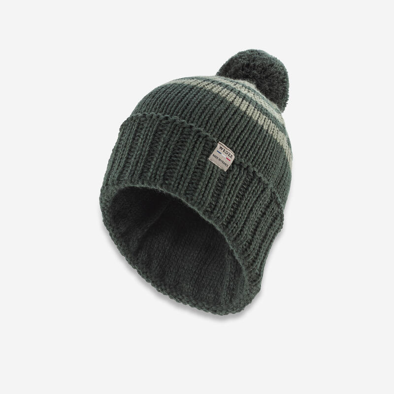Bonnet à pompon adulte, GRAND NORD FR 500 vert