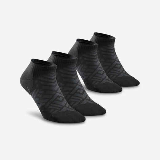 
      Κάλτσες πεζοπορίας 100 Low 2 ζευγάρια - Μαύρο
  