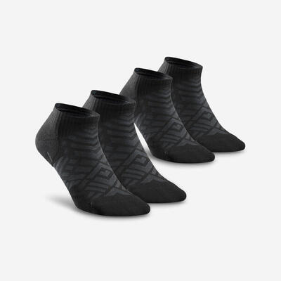 Wandersocken niedrig - Hike 100 2 Paar grau