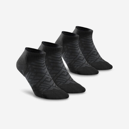 Chaussettes de randonnée (2 paires) adulte, Hike 100 gris