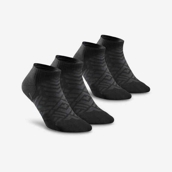 Chaussettes de randonnée (2 paires) adulte, Hike 100 noir