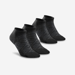 Chaussettes de randonnée (2 paires) adulte, Hike 100 noir