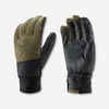 Adult ski gloves 100 - LIGHT Khaki / Black
