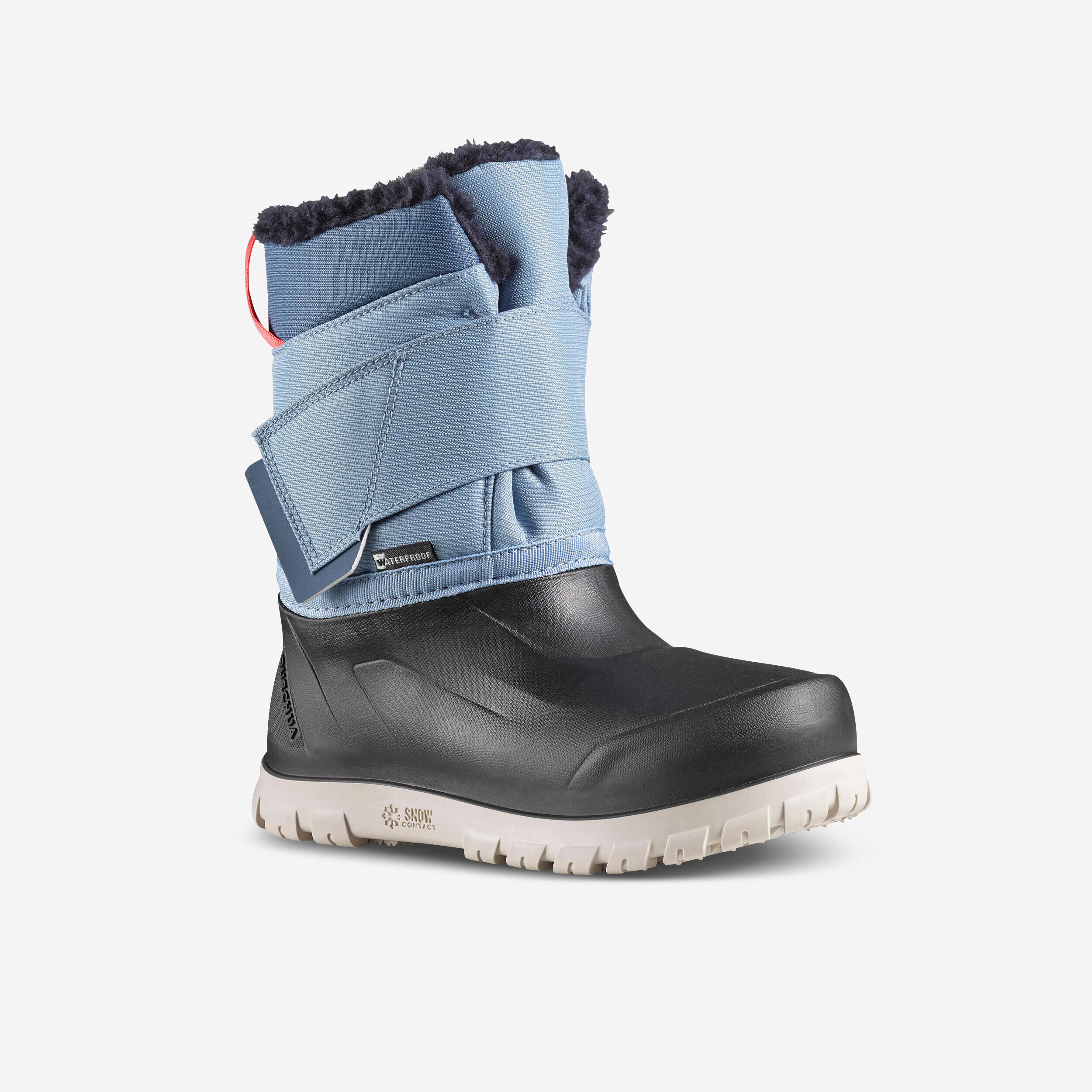 QUECHUA Kids’ warm waterproof snow hiking boots SH500 - Velcro Size 7 - 5.5