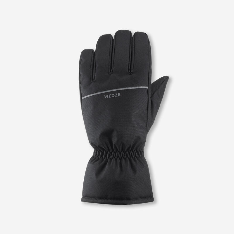 ADULT SKI GLOVES 100 - BLACK