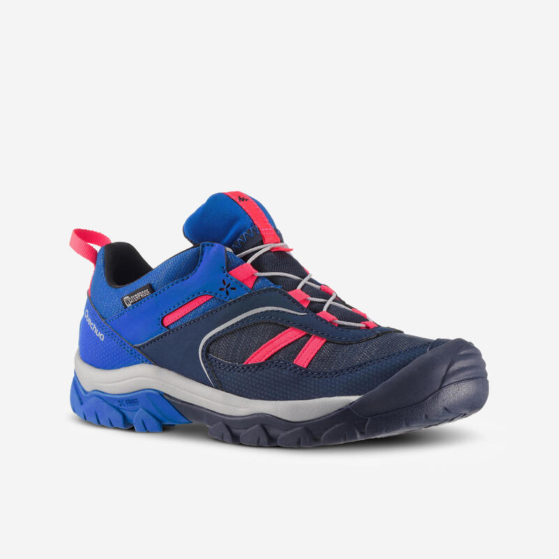Cipele za planinarenje CROSSROCK s pertlama dečje (veličine 35-38) - plave