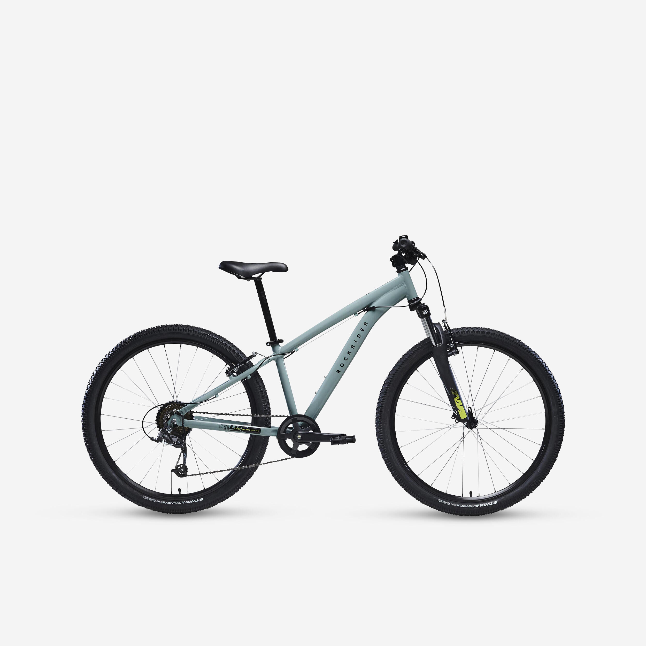 ROCKRIDER Kids' 26-inch lightweight aluminium mountain bike, mint