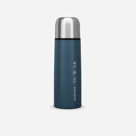 Stainless Steel Insulated Hiking Bottle - 0.4 L Blue