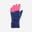 Children's Ski Waterproof and Warm Gloves 100 - blue and neon pink 