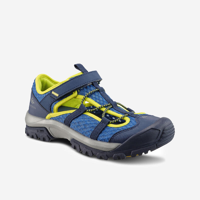 Sandálias de caminhada MH150 TW azul - criança - 28 AO 39