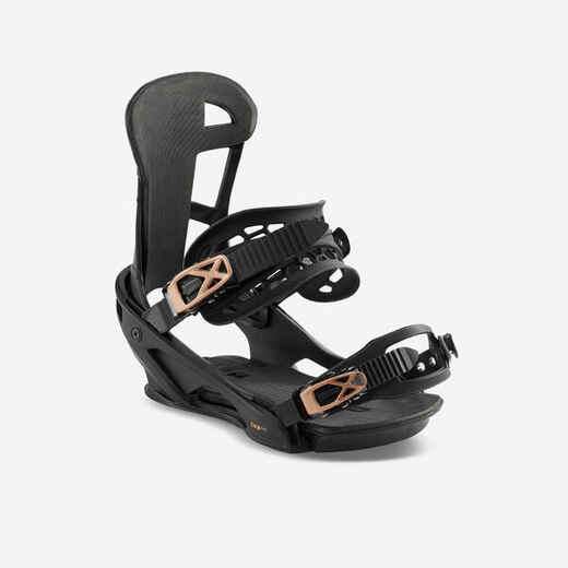 
      Unisex Snowboard Bindings, All Mountain/Freestyle - SNB 500 Black
  