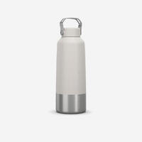 Gourde inox 1l avec bouchon à vis pour la randonnée - blanc