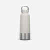 1 L stainless steel flask with screw cap for hiking - White