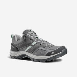 Bergwandelschoenen voor dames MH100 grijs groen